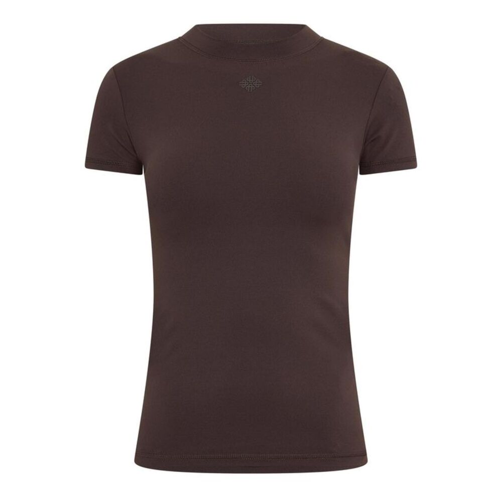 Couture Club Womens/Ladies Emblem Fitted T-Shirt / Chocolate